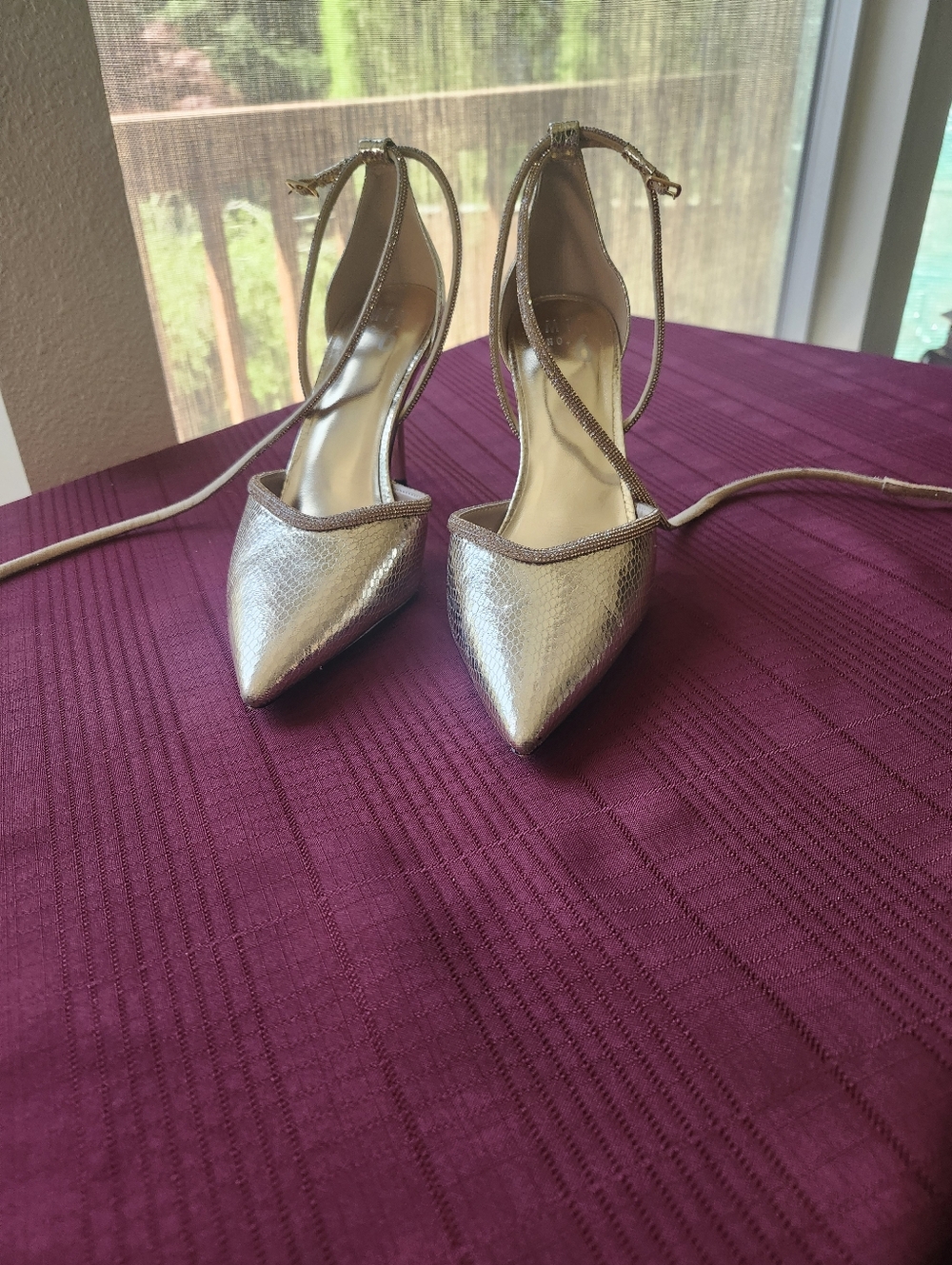 Nine West Gold Heels